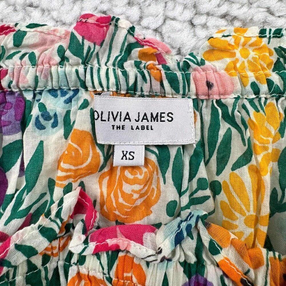 Olivia James The Label Floral Crop Off The Shoulder Top - Picture 4 of 8